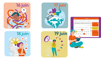 Calendrier Digital de la Semaine QVCT - Focus Santé Mentale
